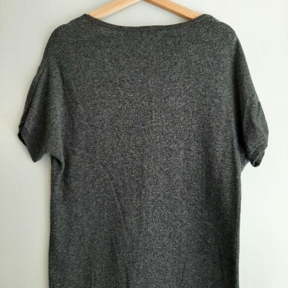 PRESS DRESS Fine Knit Soft & Comfy Sweater Tunic / Mini Dress Gray Sz S - Picture 8 of 12